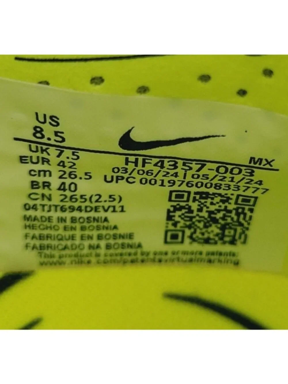 NEW Nike Phantom GX 2 Elite AG Soccer Cleats HF4357-003 Size 8.5